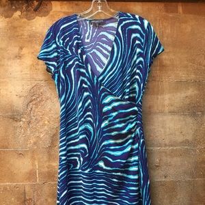 Jones New York mock wrap dress